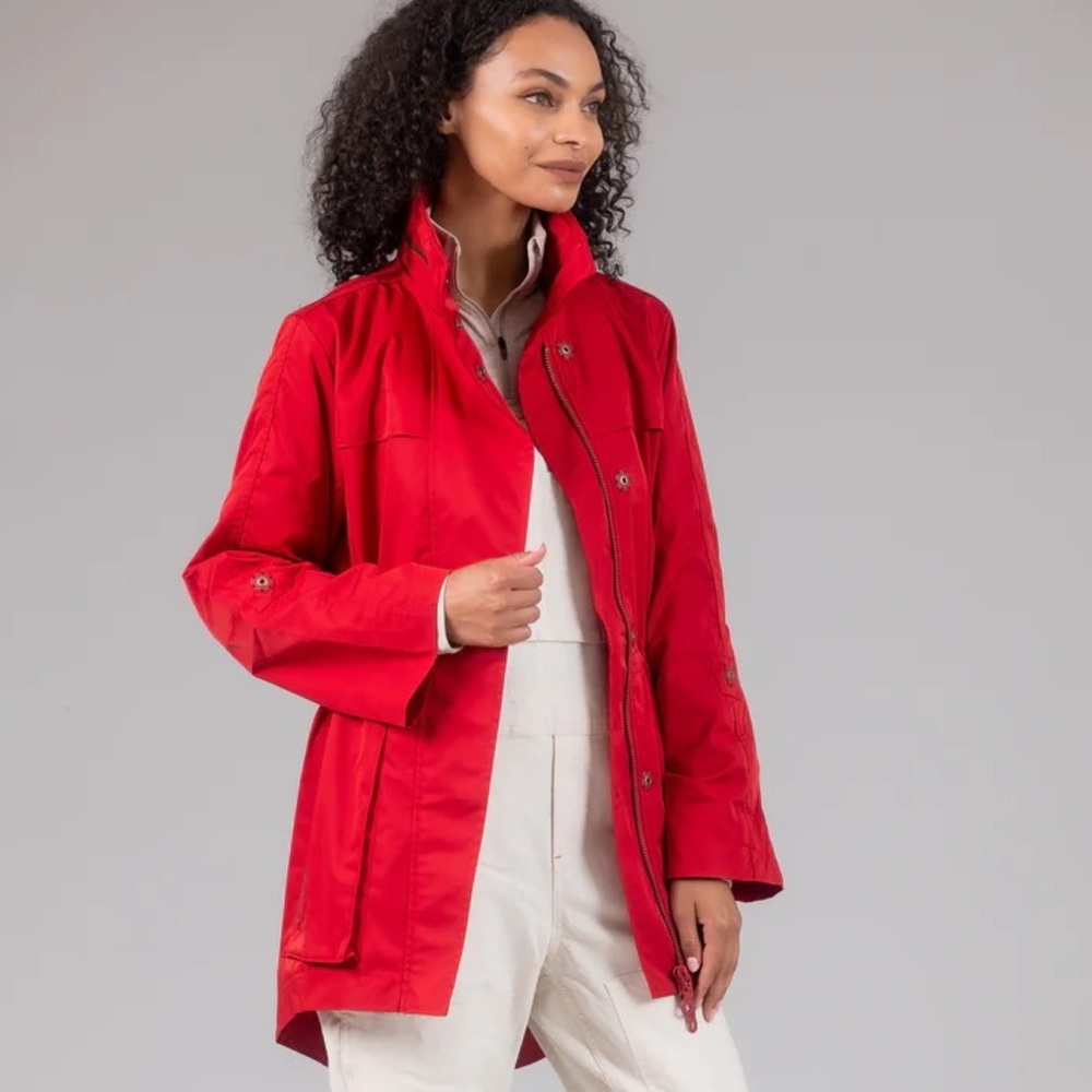 NWT NEW ANORAK JACKET by My Anorak ADORABLE in Orange-Red size XS